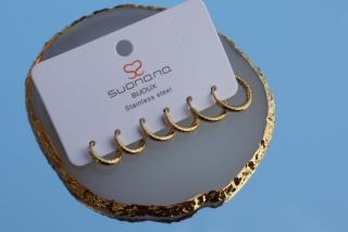 Kolczyki kółka ze stali nierdzewnej