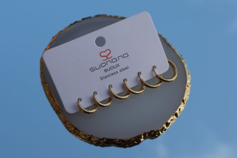 Kolczyki kółka ze stali nierdzewnej