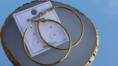 Kolczyki koła ze stali nierdzewnej