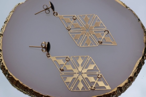 Kolczyki sztyfty stal nierdzewna 316 Blueberry