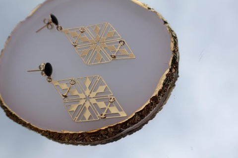 Kolczyki sztyfty stal nierdzewna 316 Blueberry