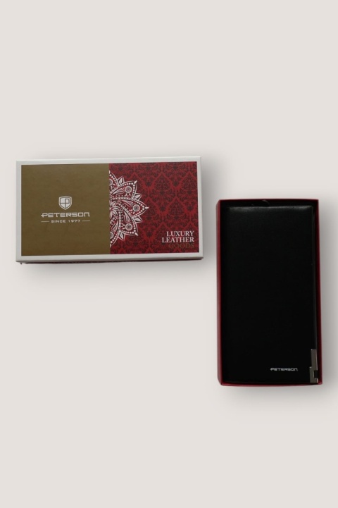 Peterson duży portfel damski, vegan leater