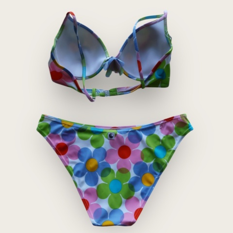 Kostium kąpielowy dwuczęściowy w kwiaty