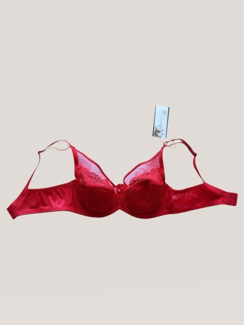 Biustonosz Semi Soft Lany Mode, czerwony