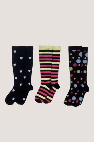 Skarpety podkolanówki uciskowe Cambivo 3 pary rozmiar 35-39